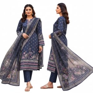 khaadi 3 piece jacquard suit – 100% cotton | free shipping | 50% off