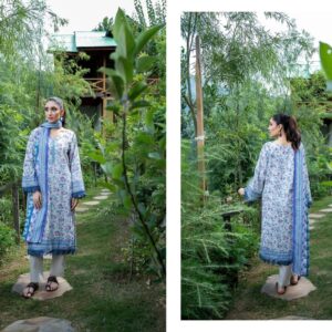 zesh 3 piece printed airjet khaddar – winter collection | 30% off | free shipping