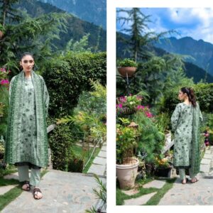 zesh 3 piece printed airjet khaddar – winter collection | 30% off | free shipping